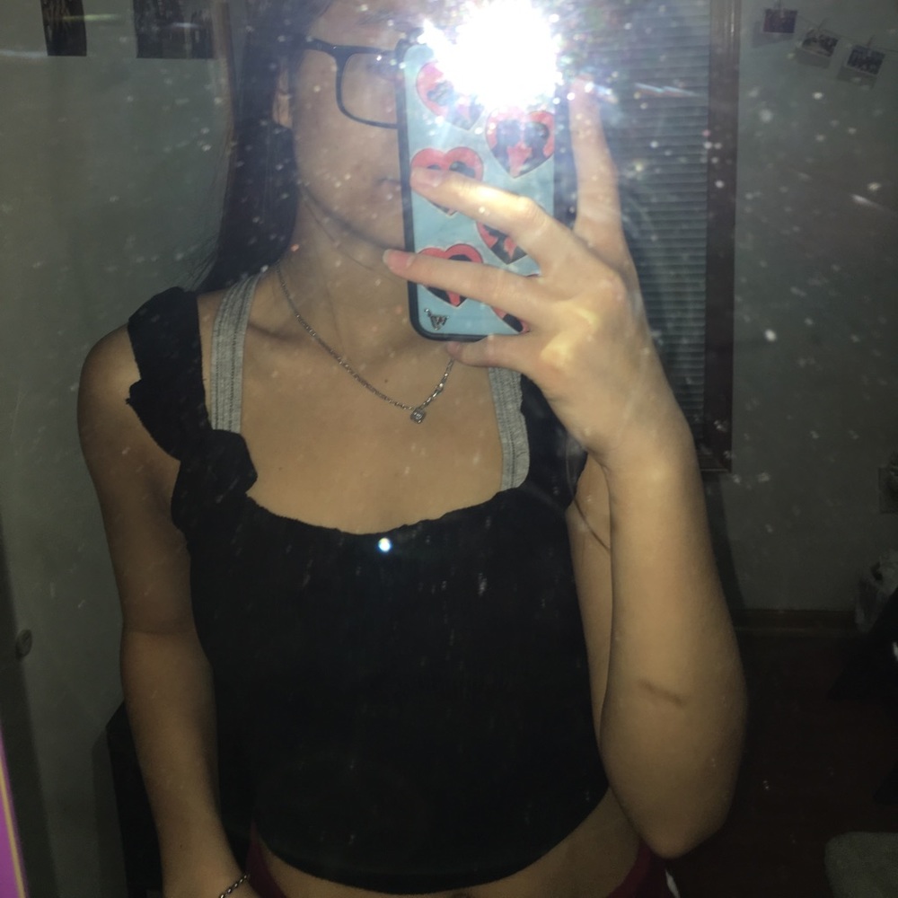 black tank top
